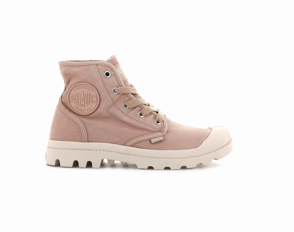 Palladium Pampa Hi Womens Boots Pink Australia [QBWYMF-604]